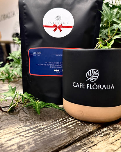 4 oz sample bag of Cafe Floralia Virtus Roast, CCA school fundraiser blend coffee